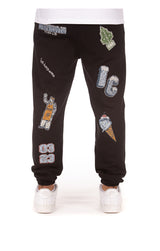 Ice Cream Work In Progress Sweatpants (Black) - Ice Cream