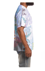 Billionaire Boys Club "Sunrise" SS Knit (Oversized) (White) - Billionaire Boys Club