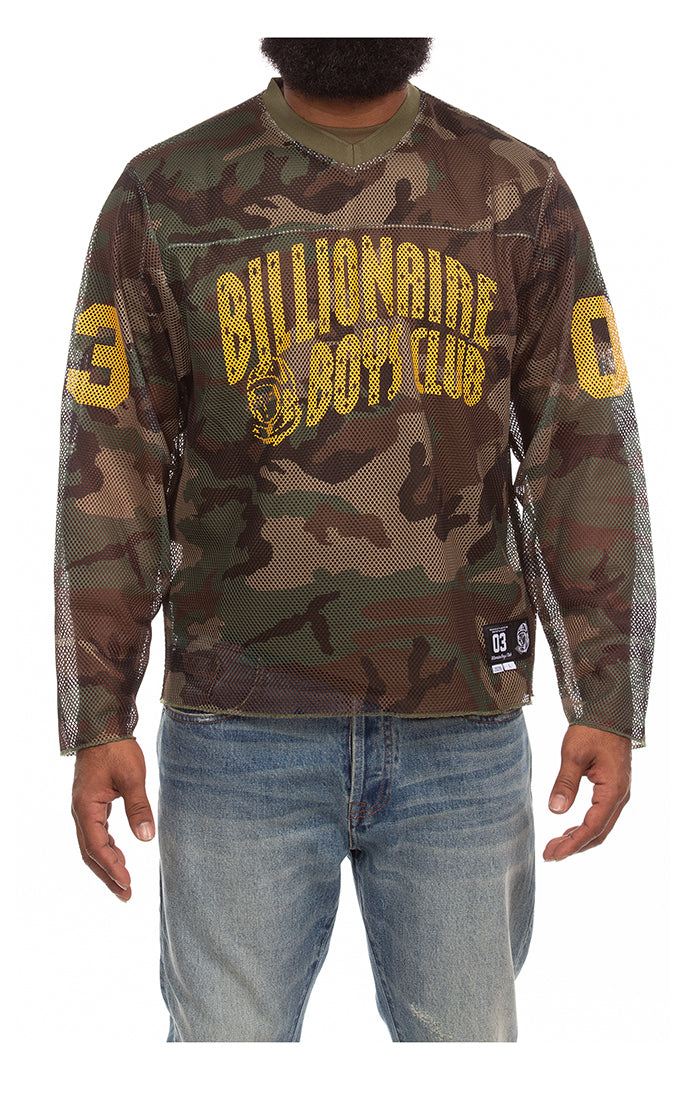 Billionaire Boys Club "Camo Curve" LS Knit Tee (Boxy Fit) (Cypress) - Billionaire Boys Club