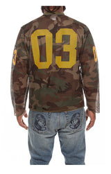 Billionaire Boys Club "Camo Curve" LS Knit Tee (Boxy Fit) (Cypress) - Billionaire Boys Club