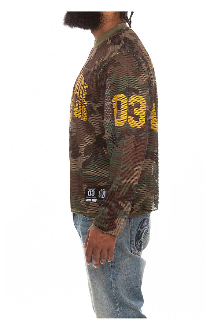 Billionaire Boys Club "Camo Curve" LS Knit Tee (Boxy Fit) (Cypress) - Billionaire Boys Club
