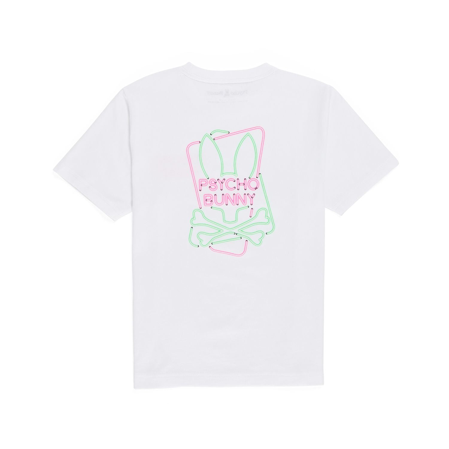 Kids Psycho Bunny Claude Graphic Tee (White) - Psycho Bunny