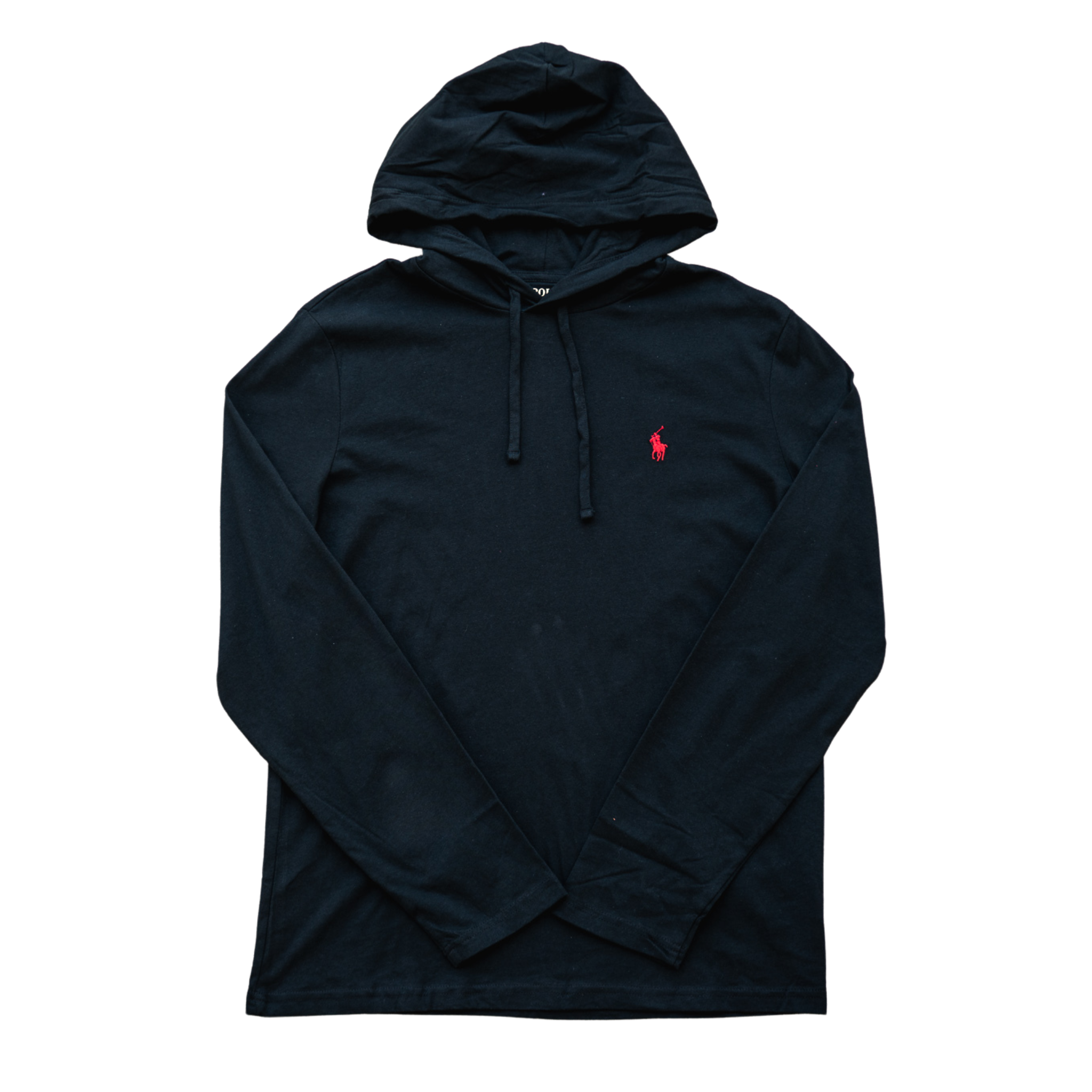 Polo Ralph Lauren Hooded Long Sleeve Shirt (Black/Red) - Polo Ralph Lauren