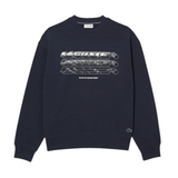 Lacoste Loose Fit Branded Sweatshirt (Blue) - Lacoste