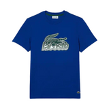 Lacoste Cotton Jersey Print T-Shirt (Royal) - Lacoste