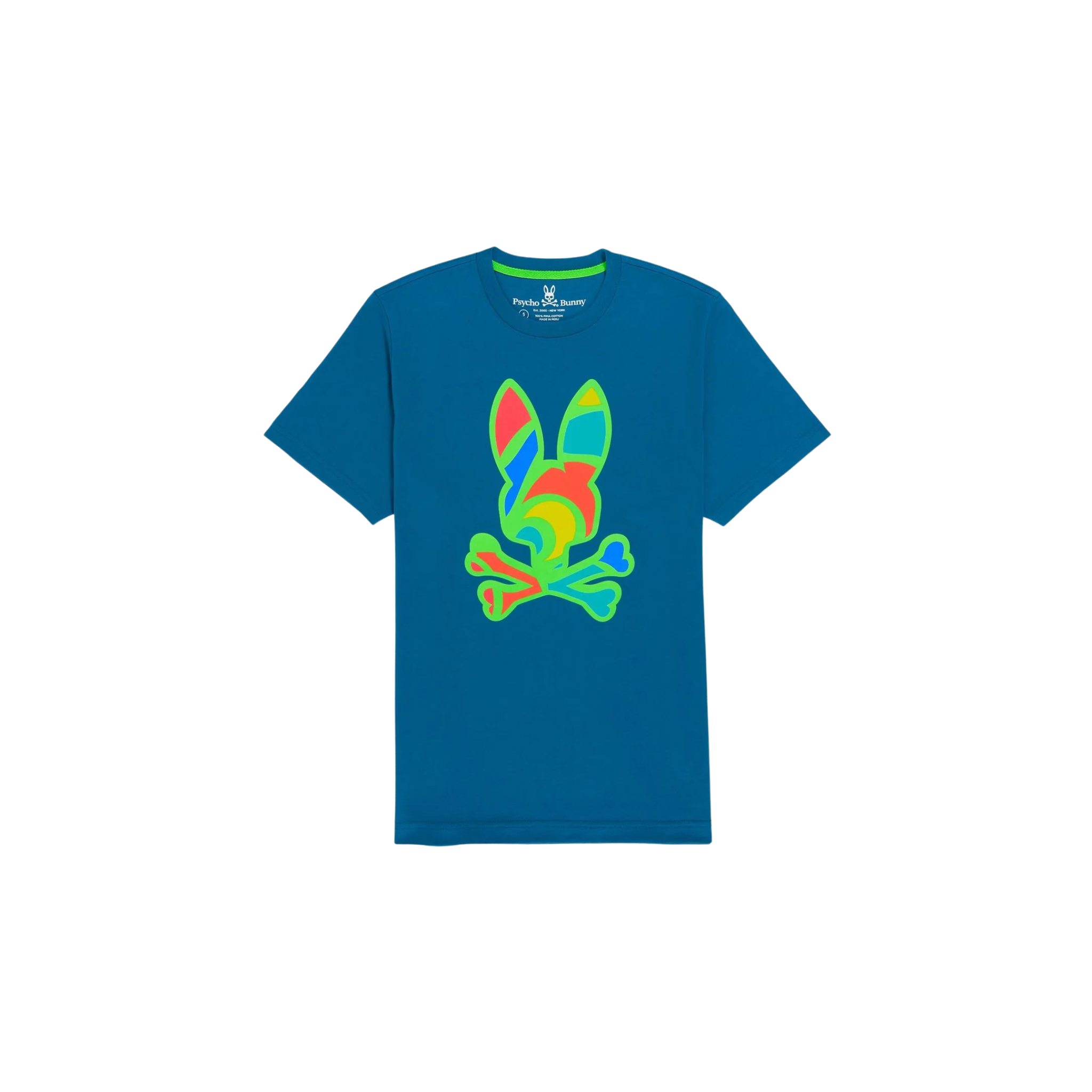 KIDS Psycho Bunny Hillsboro Graphic Tee (Aegean Sea) - Psycho Bunny