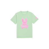 Kids Psycho Bunny Pisani Graphic Tee (Icy Mint) - Psycho Bunny