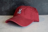 Psycho Bunny MENS BASEBALL CAP (Cranberry) - Psycho Bunny