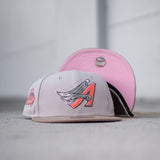 New Era Anaheim Angels 40th Anniversary Pink UV (Stone/Beige) - New Era