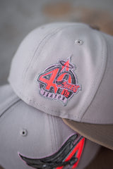 New Era Anaheim Angels 40th Anniversary Pink UV (Stone/Beige) - New Era