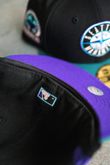 New Era Seattle Mariners 30th Anniversary Purple UV (Black/Pine) - New Era