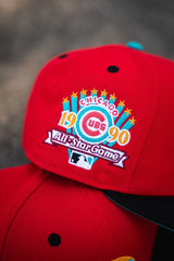 New Era Chicago Cubs 1990 ASG Aqua UV (Red/Black) - New Era