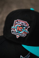 New Era Florida Marlins 10th Anniversary Mint UV (Black/Teal) - New Era