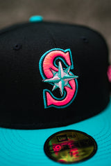 New Era Seattle Mariners 40th Anniversary Mint UV (Black/Teal) - New Era