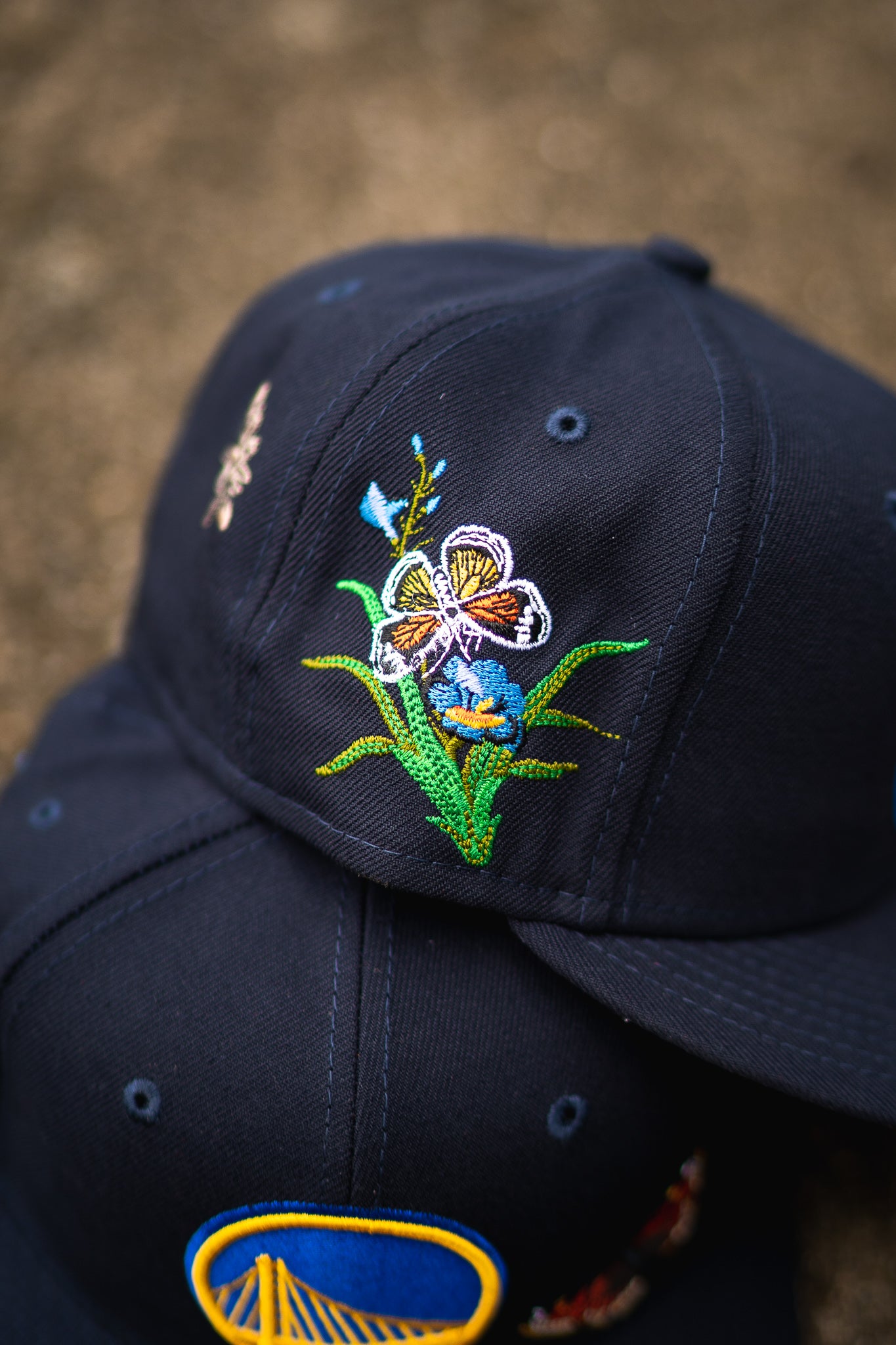 New Era x Felt Golden State Warriors Good Grey UV (Navy) - New Era