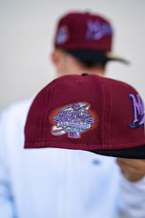 New Era Florida Marlins 2003 World Series Night Purple UV (Burgundy/Black) - New Era