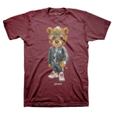 Sniper Gang Gleeful T-shirt (Maroon) - Sniper Gang Apparel