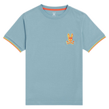 KIDS Psycho Bunny Bennett Short Sleeve Tee (Glacier Blue) - Psycho Bunny