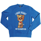 Sniper Gang Heartless Crewneck (True Blue) - Sniper Gang Apparel