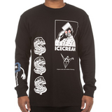 Ice Cream Fold LS Knit (Black) - Ice Cream