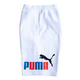 Puma Fleece Big 10' Shorts (White) - Puma