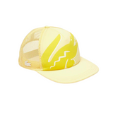 Lacoste Crocodile Print Neoprene And Mesh Cap (Yellow) - Lacoste