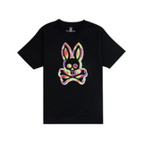 KIDS Psycho Bunny Ash GRAPHIC TEE (Black) - Psycho Bunny