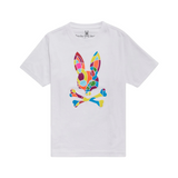 KIDS Psycho Bunny Darwin GRAPHIC TEE (White) - Psycho Bunny