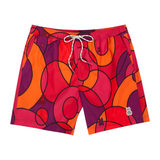 Psycho Bunny Darwin Swim Shorts (Bright Fuschia) - Psycho Bunny