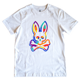 Psycho Bunny Binns Graphic Tee (White) - Psycho Bunny