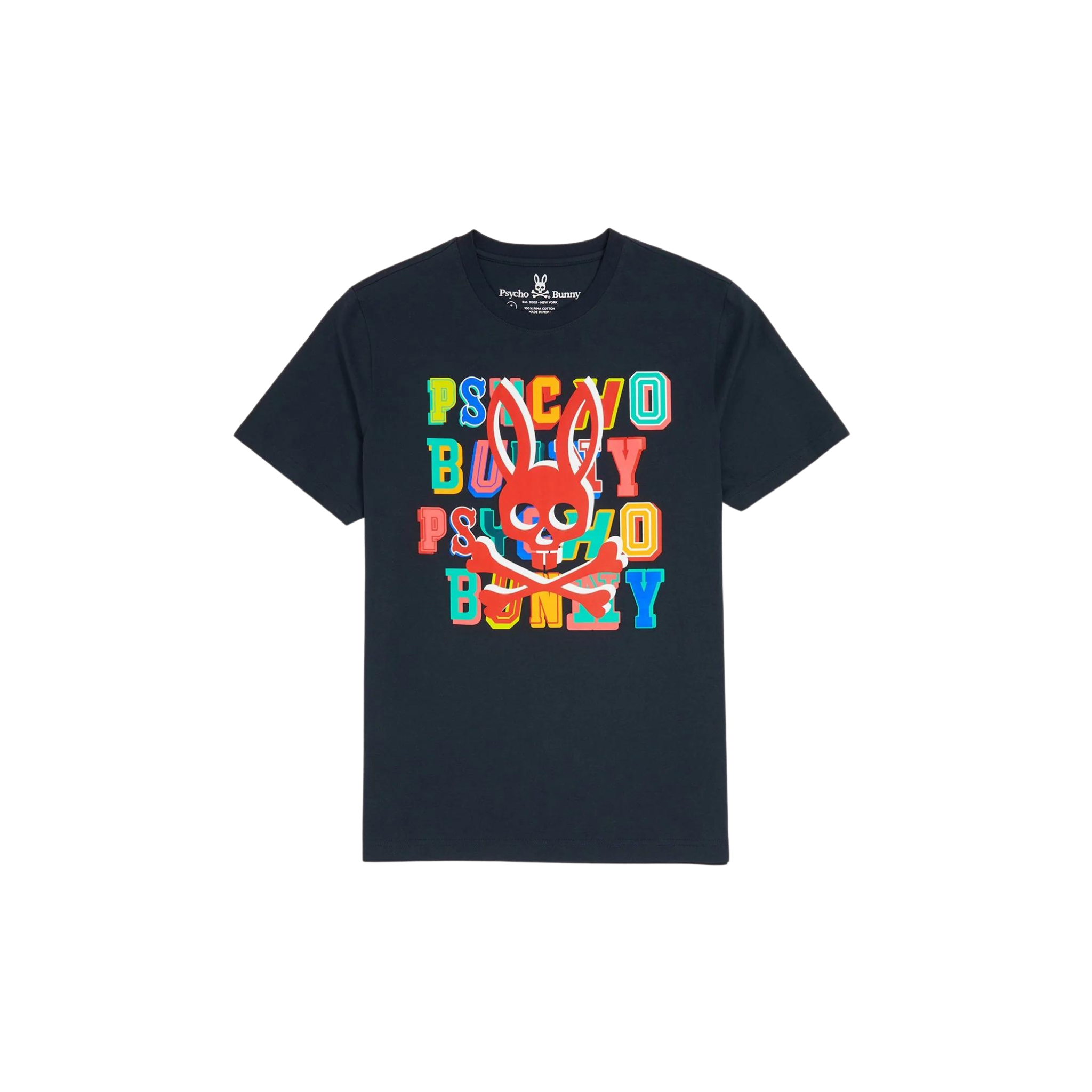 KIDS Psycho Bunny Fulton Graphic Tee (Navy) - Psycho Bunny