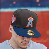 New Era Anaheim Angels 1989 ASG Grapefruit UV (Mocha/Navy) - New Era