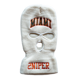 Sniper Gang Canes Ski Mask (White) - Sniper Gang Apparel