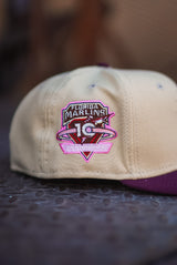 New Era Florida Marlins 10th Anniversary Peach UV (Sand/Burgundy) - New Era